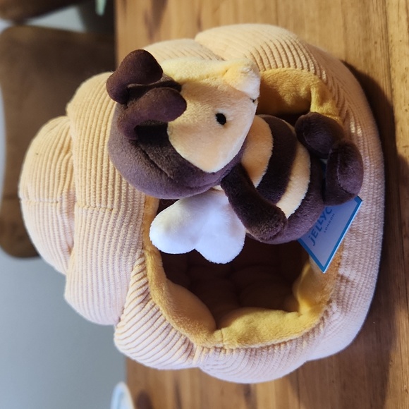 Jellycat Honeyhome Bee 7x7" 🐝 Soft & Plush NWT - Picture 3 of 6